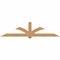 Ekena Millwork Redmond Smooth Timber Gable Bracket, Western Red Cedar, 108"W x 27"H x 5 1/2"D x 5 1/2"F, 6/12 Pitch GBW108X27X0606RED00SWR - alternate 1